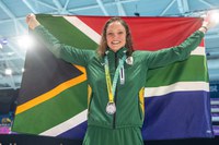 Double silver and bronze for Team SA on another successful night for SA in the pool