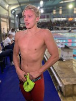 Rising star Matt Sates and veteran Chad le Clos carried the South African flag high as they raced to two gold medals on the first day of the Swimming World Cup in Berlin