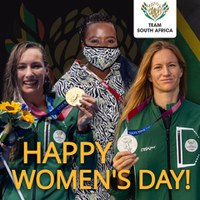 Team South Africa wishes all women a happy Women’s Day! #WomensDay2021